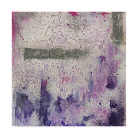 Jennifer Goldberger 'Dusty Violet I' Canvas Art,18x18